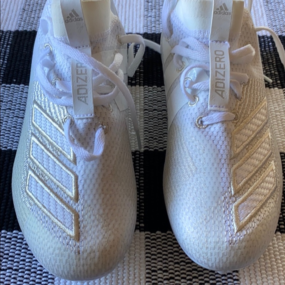 Football cleats ,white ,brand new!